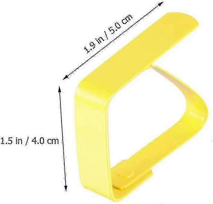 Adjustable stainless steel tablecloth clips