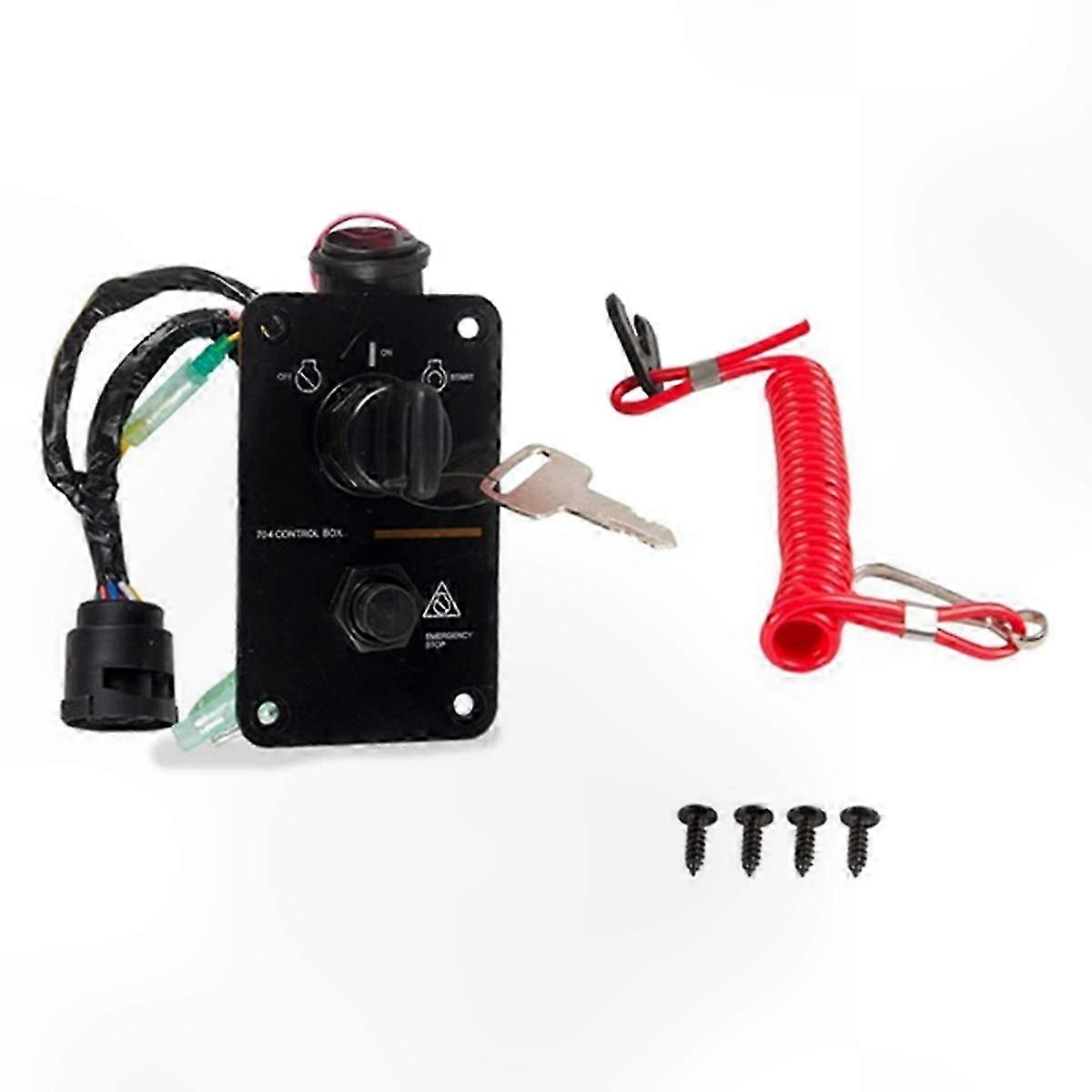 Marine Engine Control Panel DC12V Single Key Switch for Boats