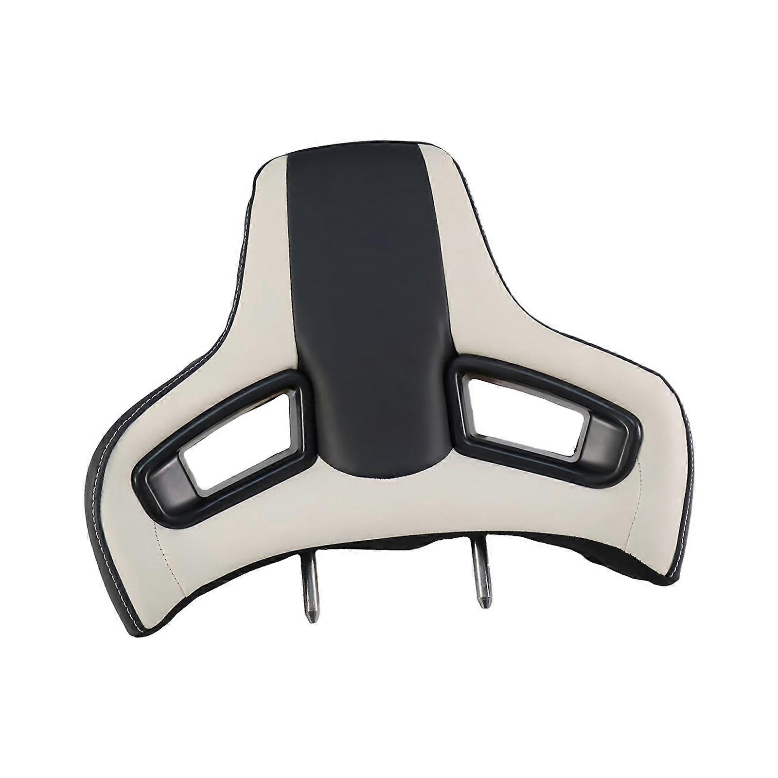 Universal Vehicle Headrest Insert Removable Seat Head Support Simple Installs for Improved Strength & Ergonomic Shape  White