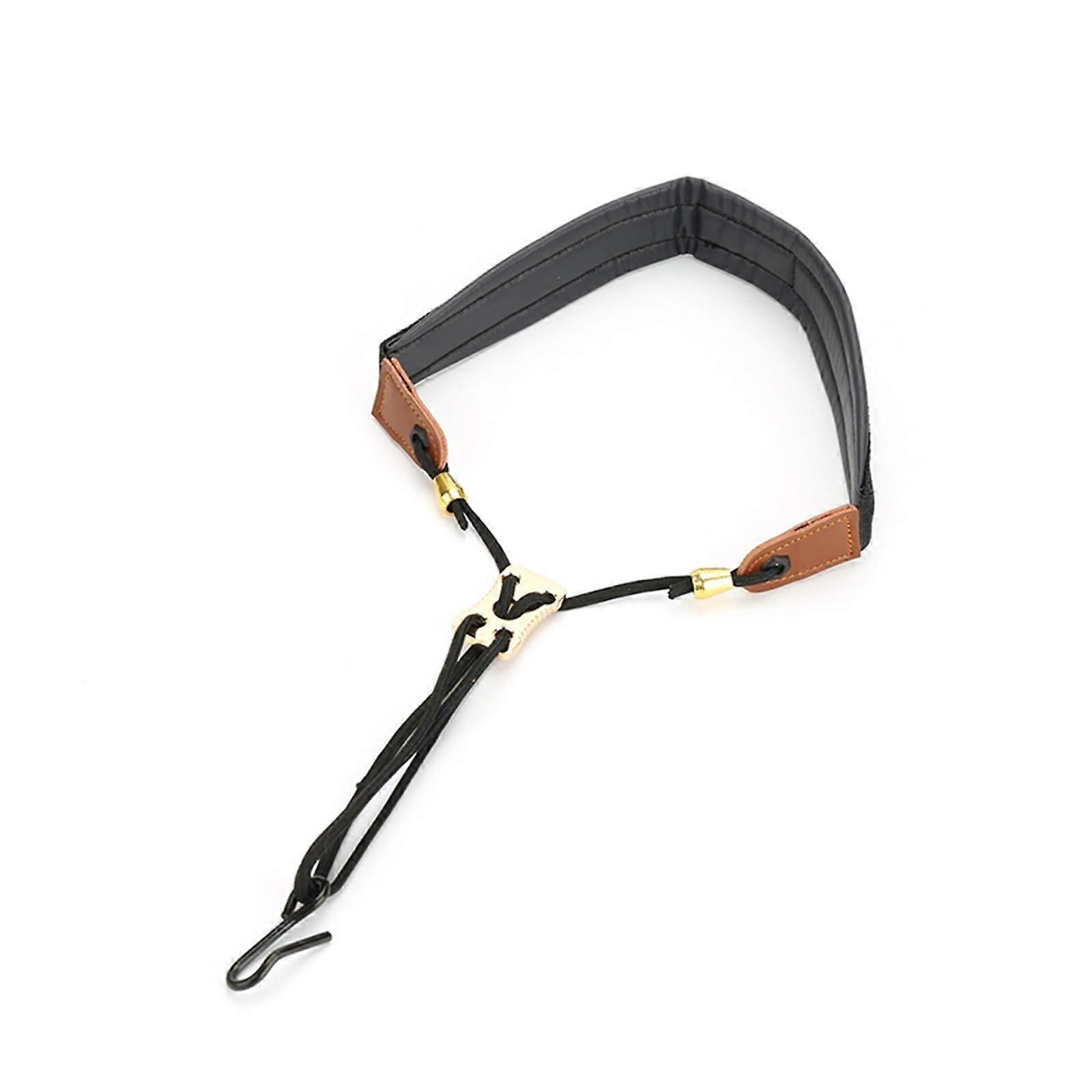 Clarinet Neck Strap with Adjustable Length and Secure Metal Hook for Comfortable Support