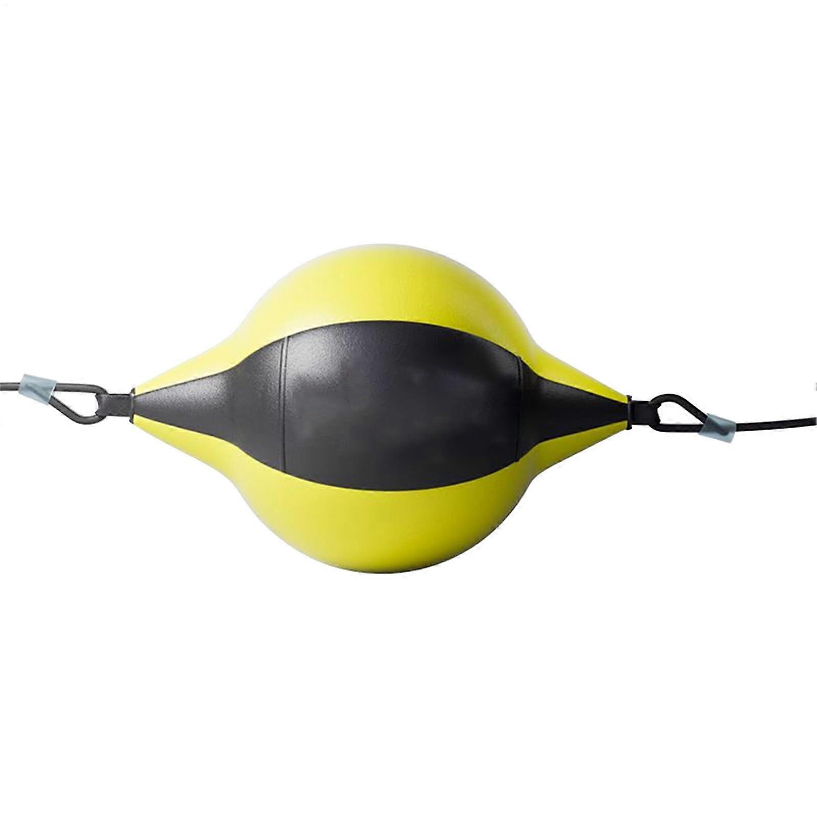 Boxing Reflex Ball for Fast Reaction Training and HandEye Coordination Boost, Durable PU Leather Yellow