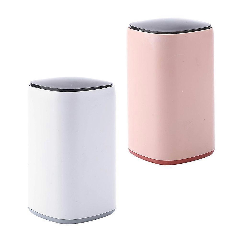 Toothpick Storage Box Plastic Holder for Storage Use 2Pcs Assorted Color