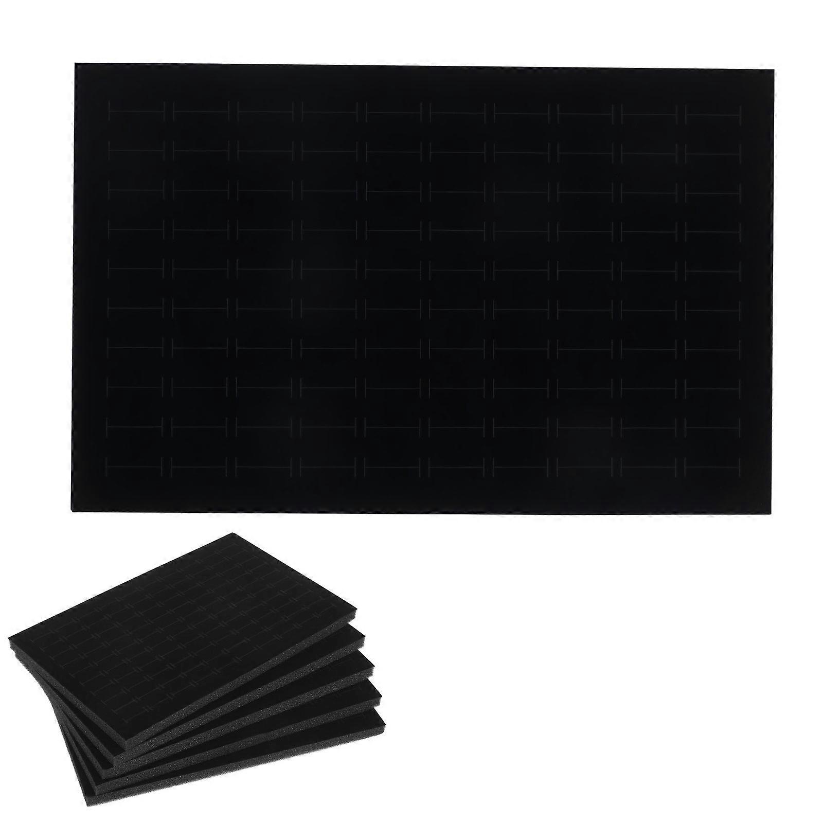 Jewelry Insert Pad for Earrings with 5Pcs Ring Holder Box Inserts