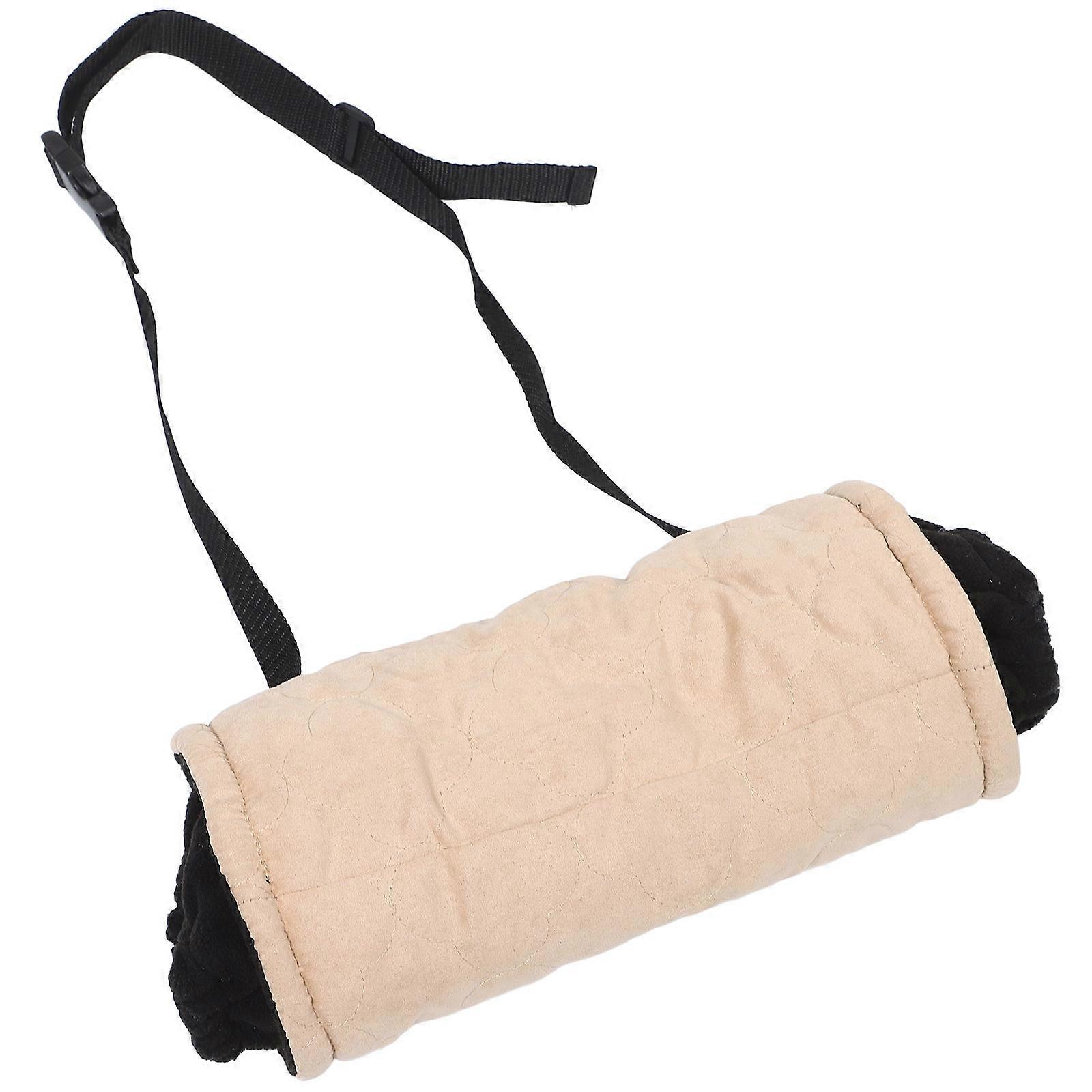 Warm Khaki Cloth Hand Muff for Delicate Hands Winter Accessory