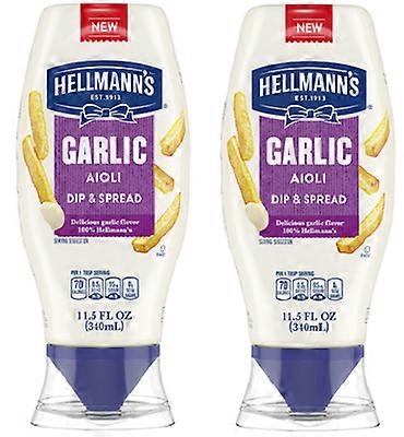 Dip & Spread Dip & Spread Squeeze de Hellmann's Garlic Aioli Botella 2 Pack