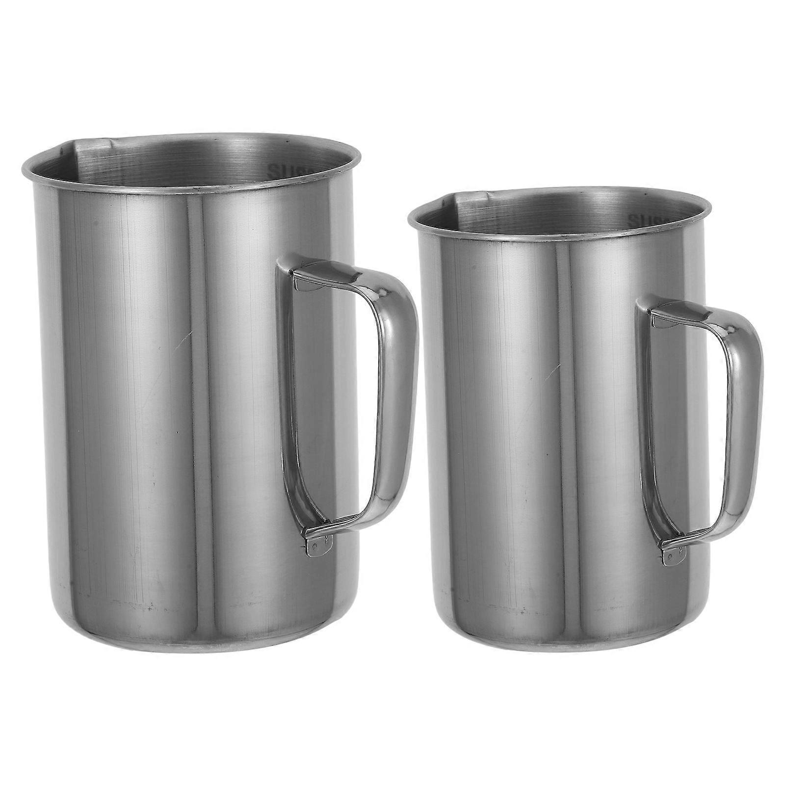 Kitchen Experiment Measurement Cup for Precise Measuring 2Pcs Stainless Steel