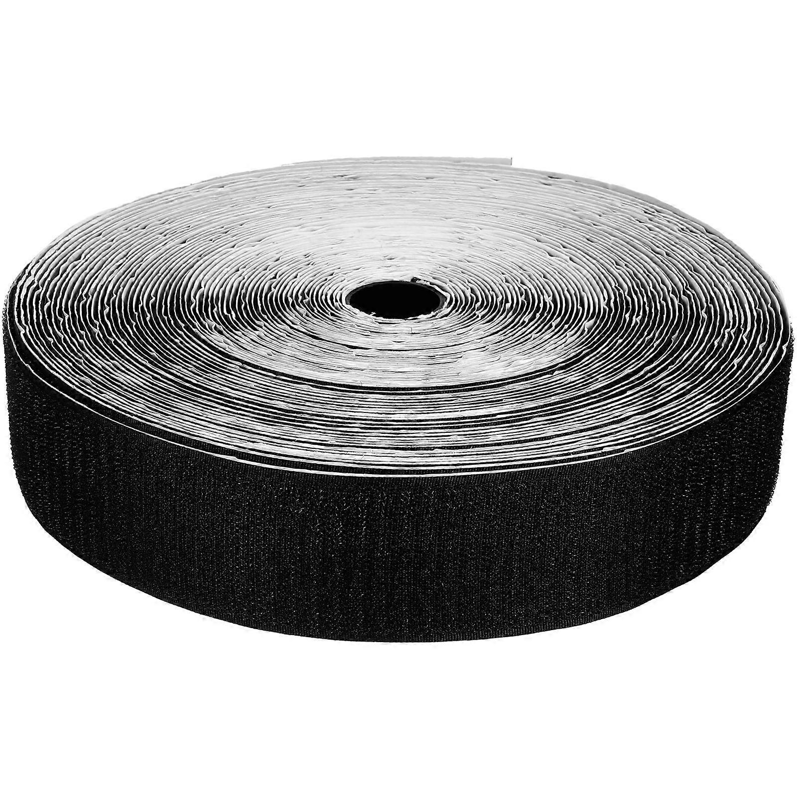Hook and Loop Strip Durable Black Nylon for Decor 1 Roll
