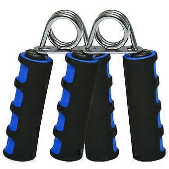 Hand Force Trainer Blue Metal Hand Grip Tight Hand Shake 9.5X13cm Fontainebleau 2 Pieces Blue