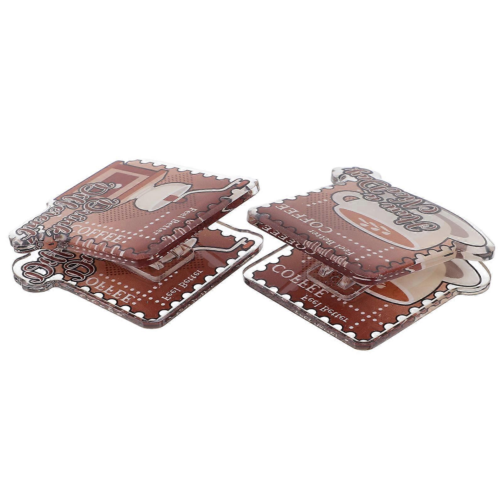 2Pcs Multi-Function Message Clips Acrylic Memo Holders for Holding