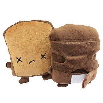 USB Heating Warm Gloves Fingerless Toast Design for Women 1Pair