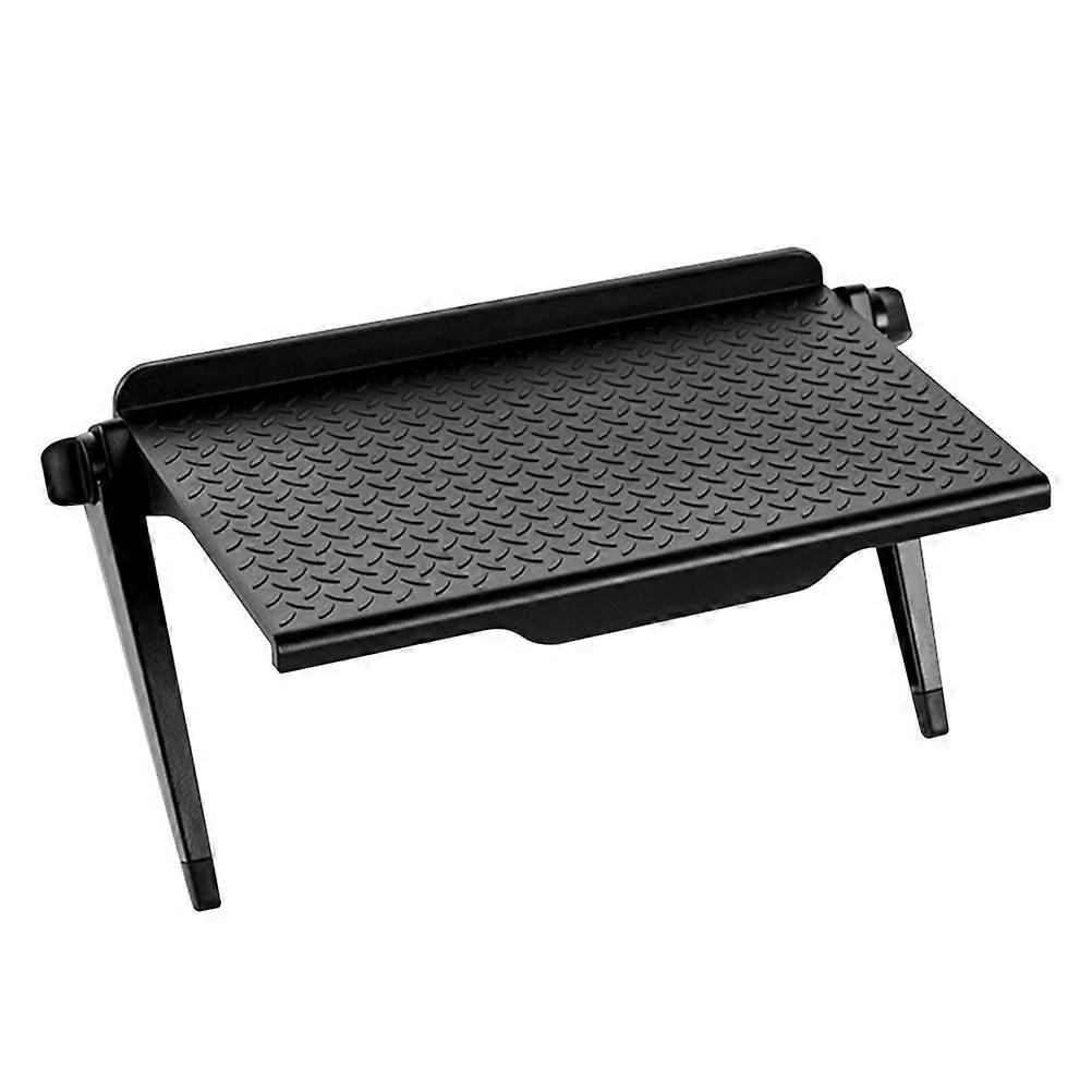 Computer Shelf for Storage Use 1Pcs Plastic TV Screen Elevated Stand Black