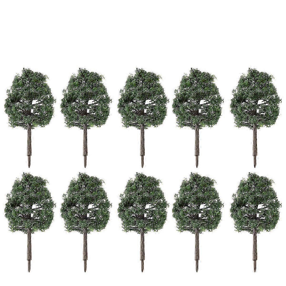 Winomo 20pcs 9cm Landschaft Modell Baum Simulation Baum (Dunkelgrün)