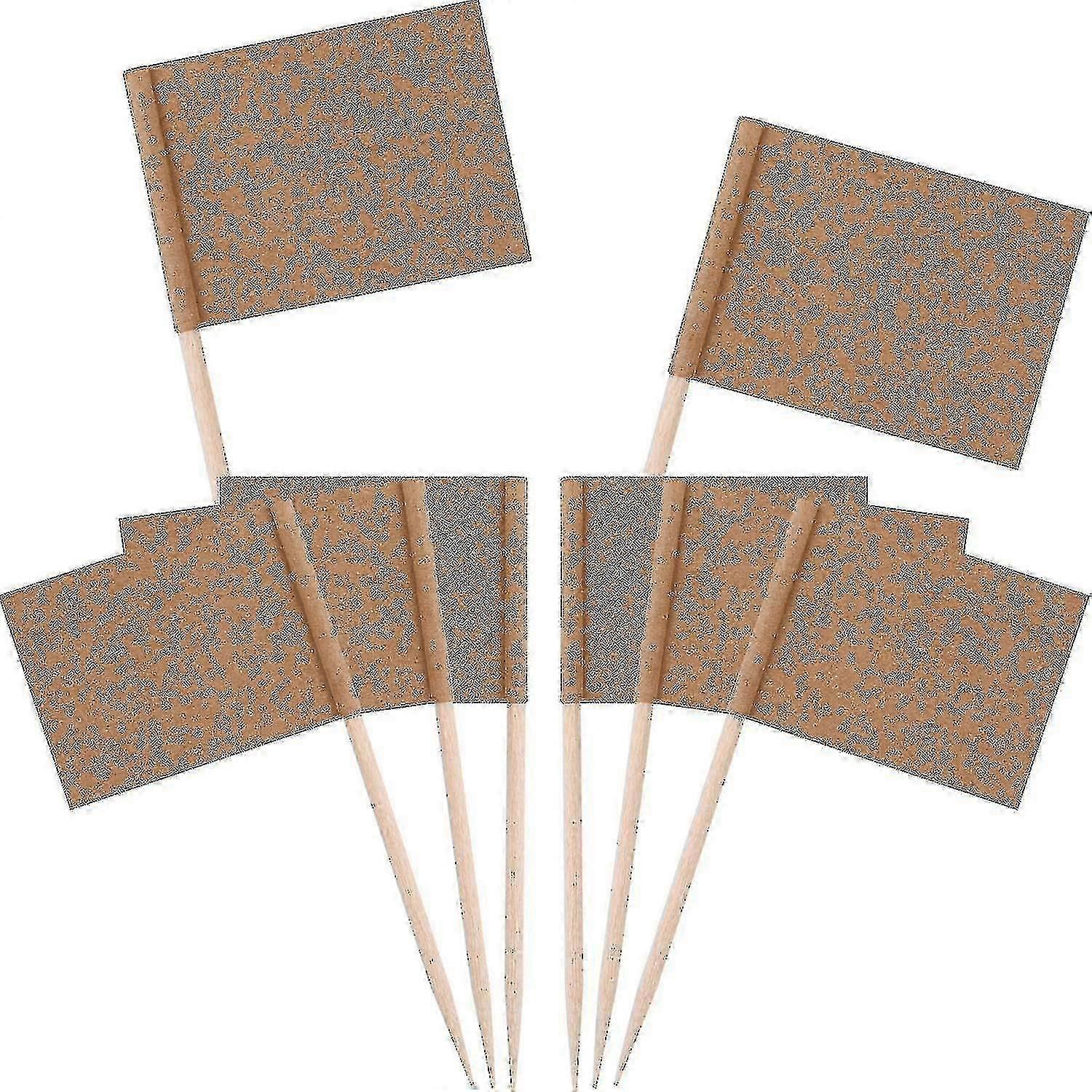 Kraft Paper Toothpick Flags