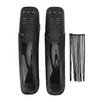 ENLEE 2PCS Mountain Bike Fender Set Universal Lengthened Hard Shell Plastic and Resin Bike Mud Guards compatible with Outdoor Riding