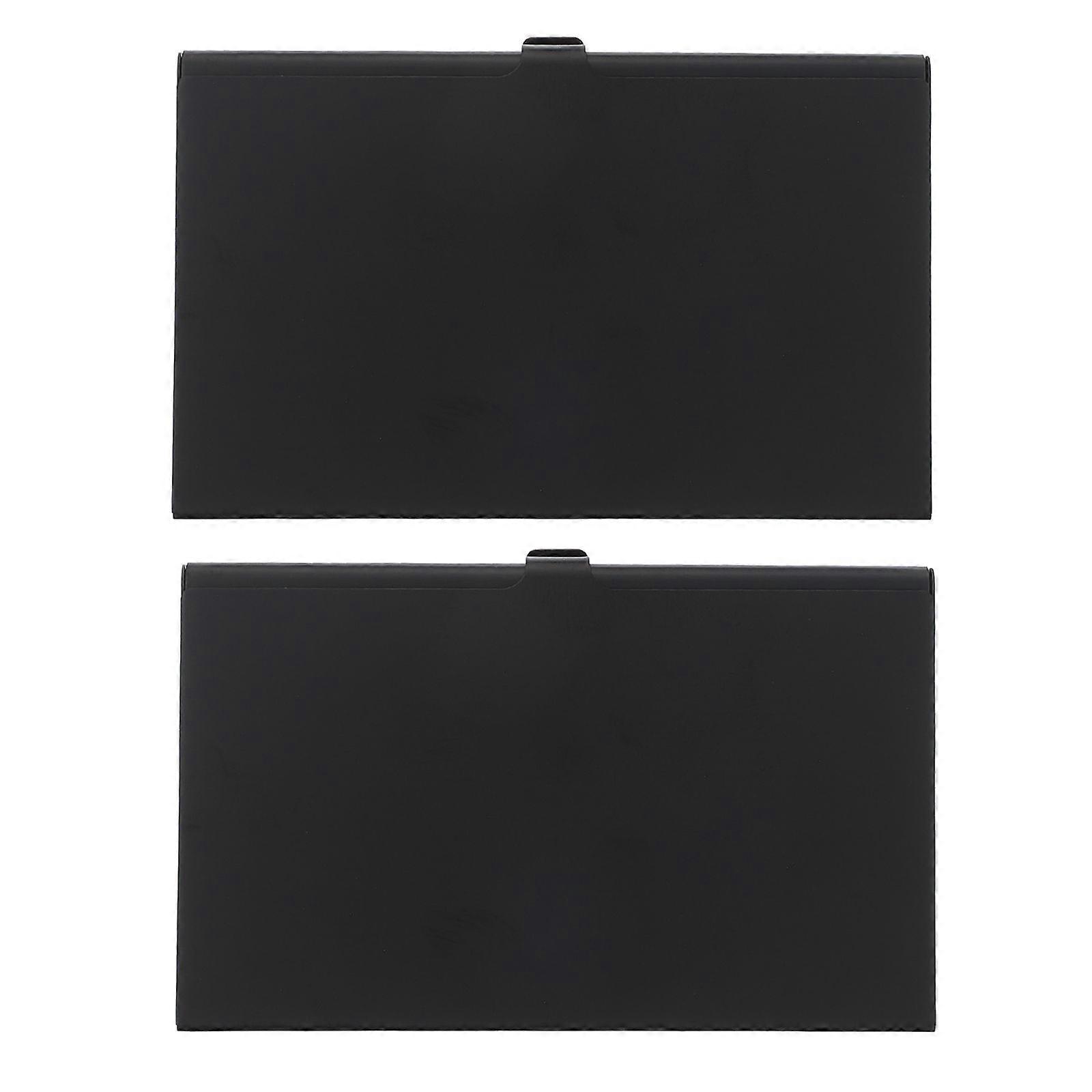 2pcs Memory Storage Case Waterproof Dustproof Shockproof Holder Case (Black)