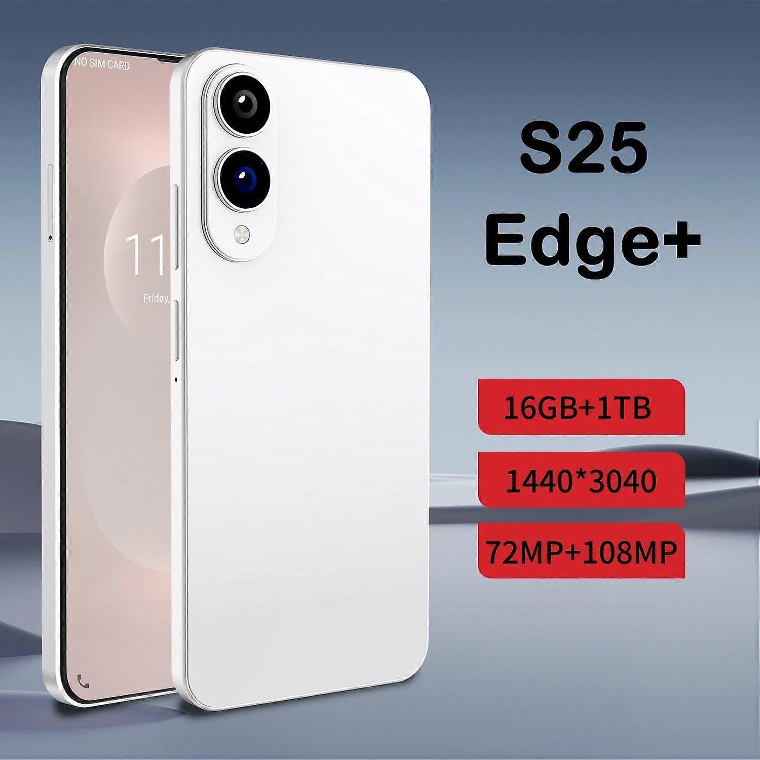 Smartphone Android S25 Edge+ de 7,3 polegadas com 3 GB de RAM