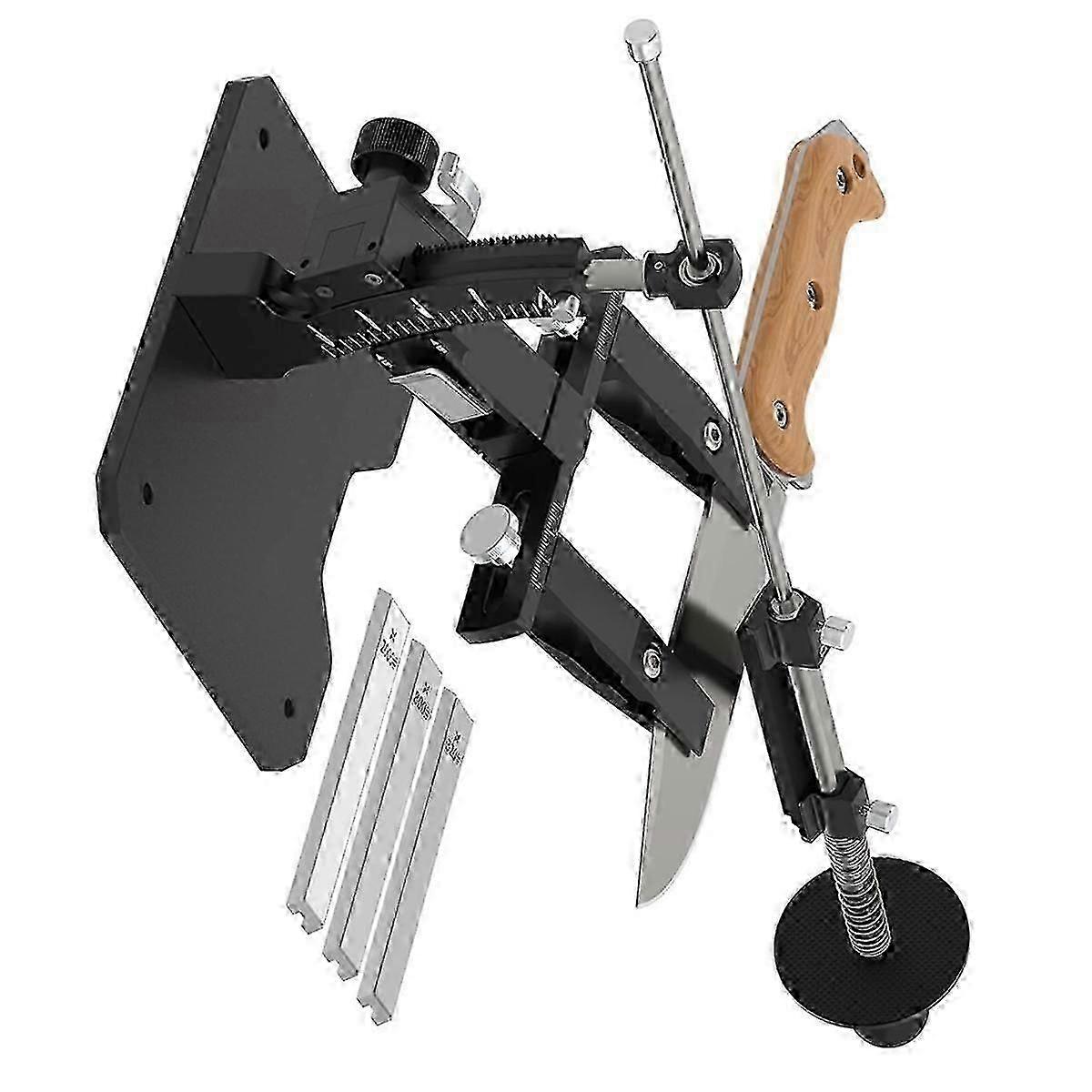 Guide Sharpening System, Aluminum Professional Sharpener, Sharpening Set, with 3 Diamond Discs