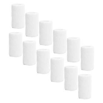 12Pcs Bandage Wrap Natural Latex Elastic Self Adhesive Wrap compatible with Cows Dogs Horses 10cm White