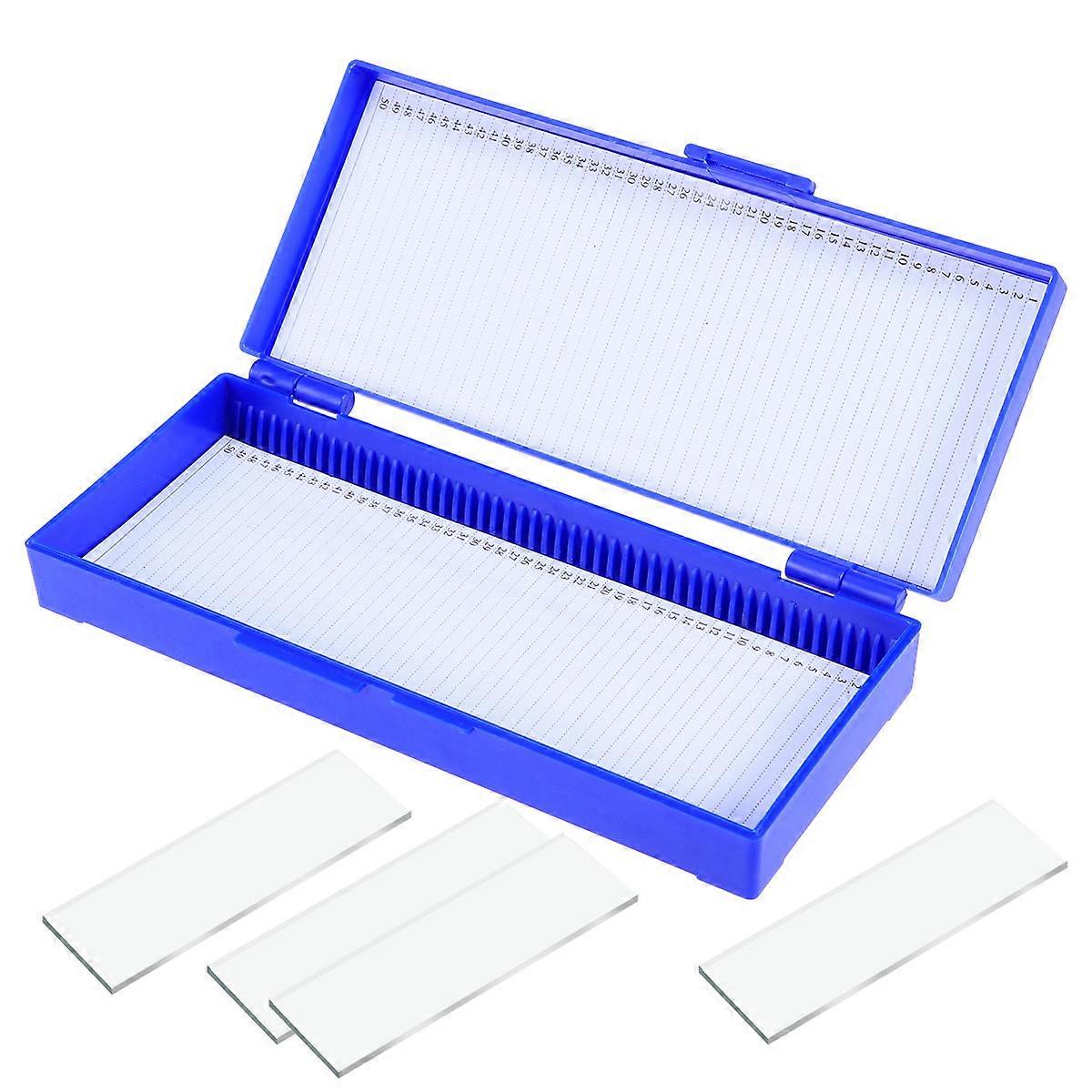 Microscope Slide box Bio Slice Box Biological Pathology Plastic Slice Cassette (Navy)
