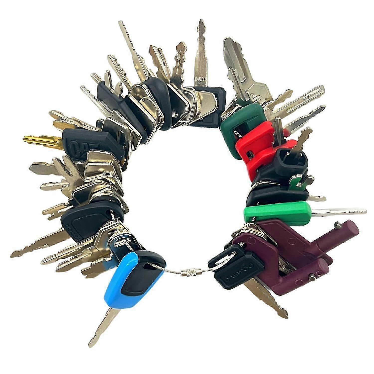 42 Heavy Equipment Keys Master Set Construction Machine Operator Ignition Key