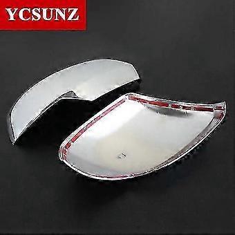 ABS Mirror Cover For Mitsubishi L200 Triton 2019 2020 2021 Pajero Sport Montero Sport Chrome Black YCSUNZ