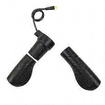 Waterproof Electric Bicycle Throttle Grip Speed Control Handlebar for Electric Bike, Scooter, and Tricycle Accessories