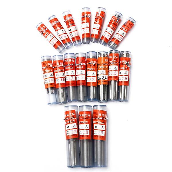 10Pcs 0.3-3mm Micro Hss Twist Drilling Bits Straight Shank Electrical Drill Tool