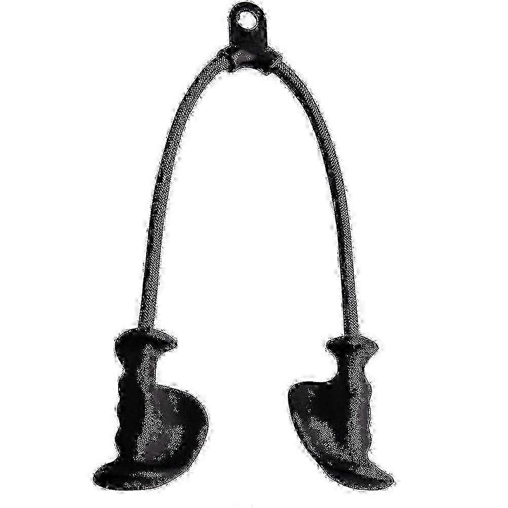 Ergonomic Natural Rubber Grip Triceps Pull Down Exercise Rope for Enhanced Grip