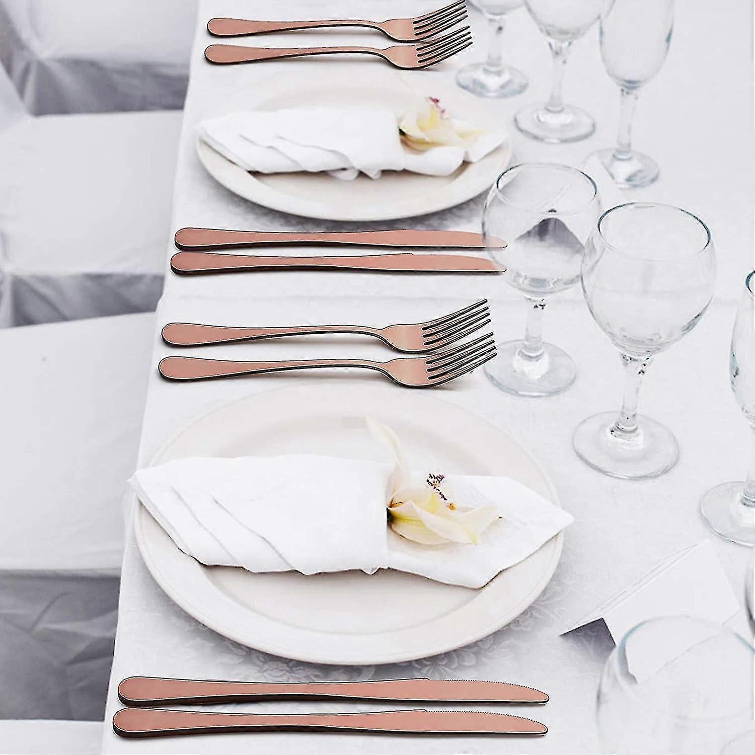 Black Silverware Set, 20 Piece