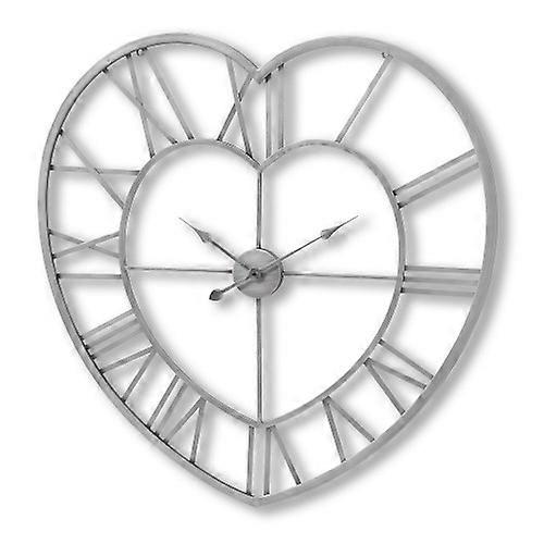 Hill Interiors Metal Frame Heart Clock
