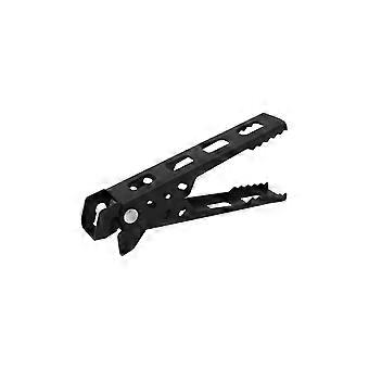 Safety Grip Camping Cookware Clip Nonslip Handle Heatproof Aluminum Alloys Tool for Backpacking BBQ and Hiking Black with teeth