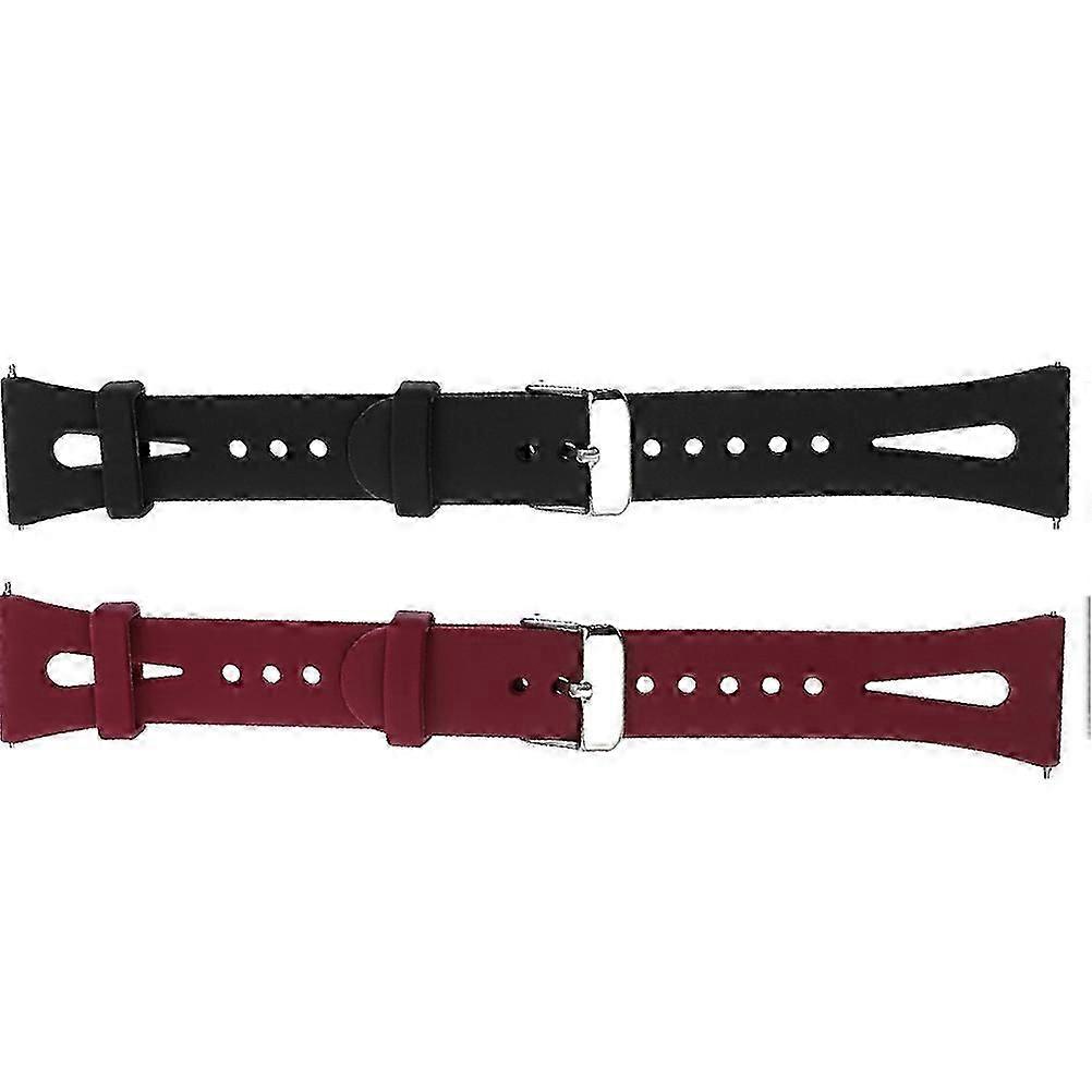 Slim Watch Strap Replaceable Silicone Watchstrap for 2Pcs