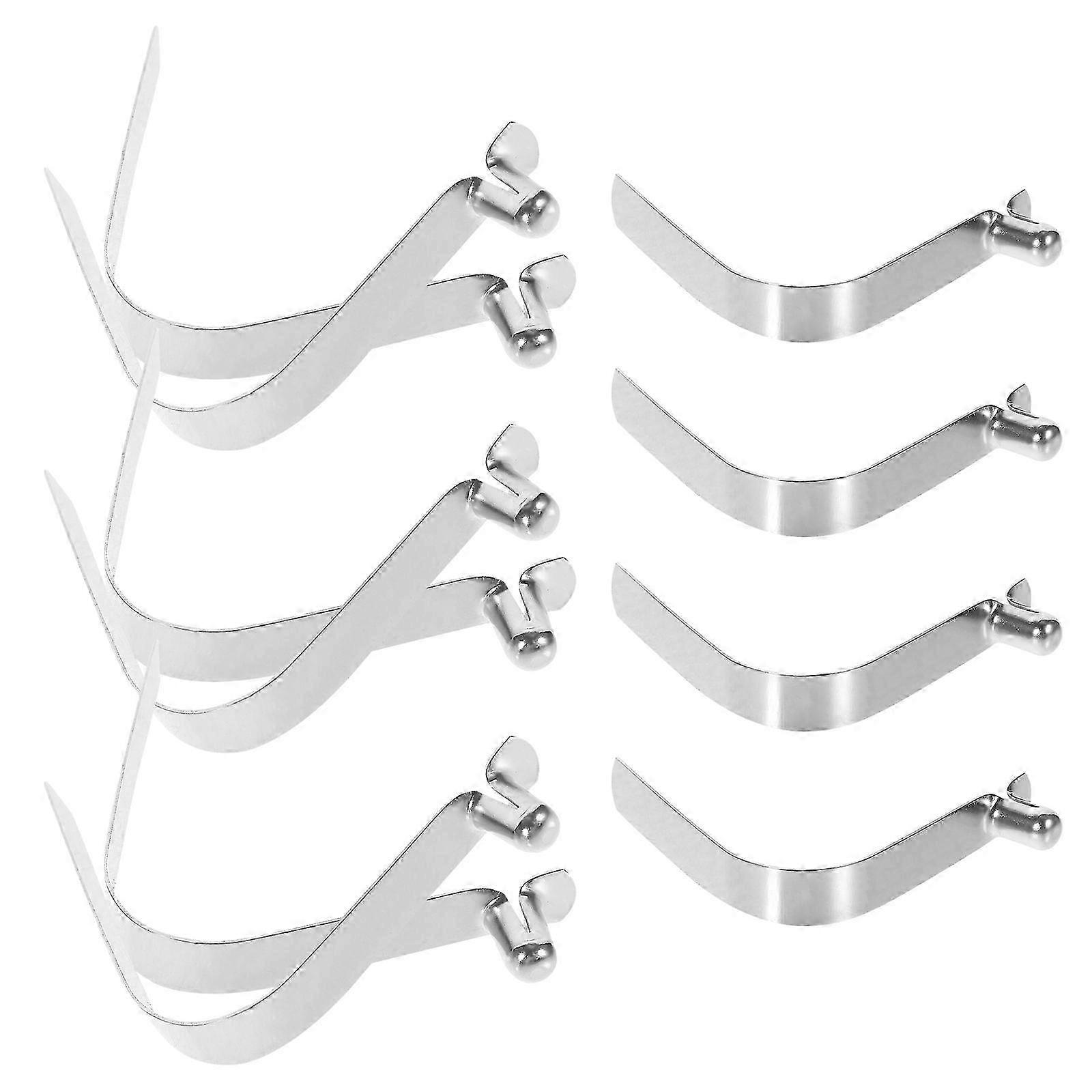 Pole Push Button Spring Clip Snap Clips compatible with Umbrella 40Pcs Silver