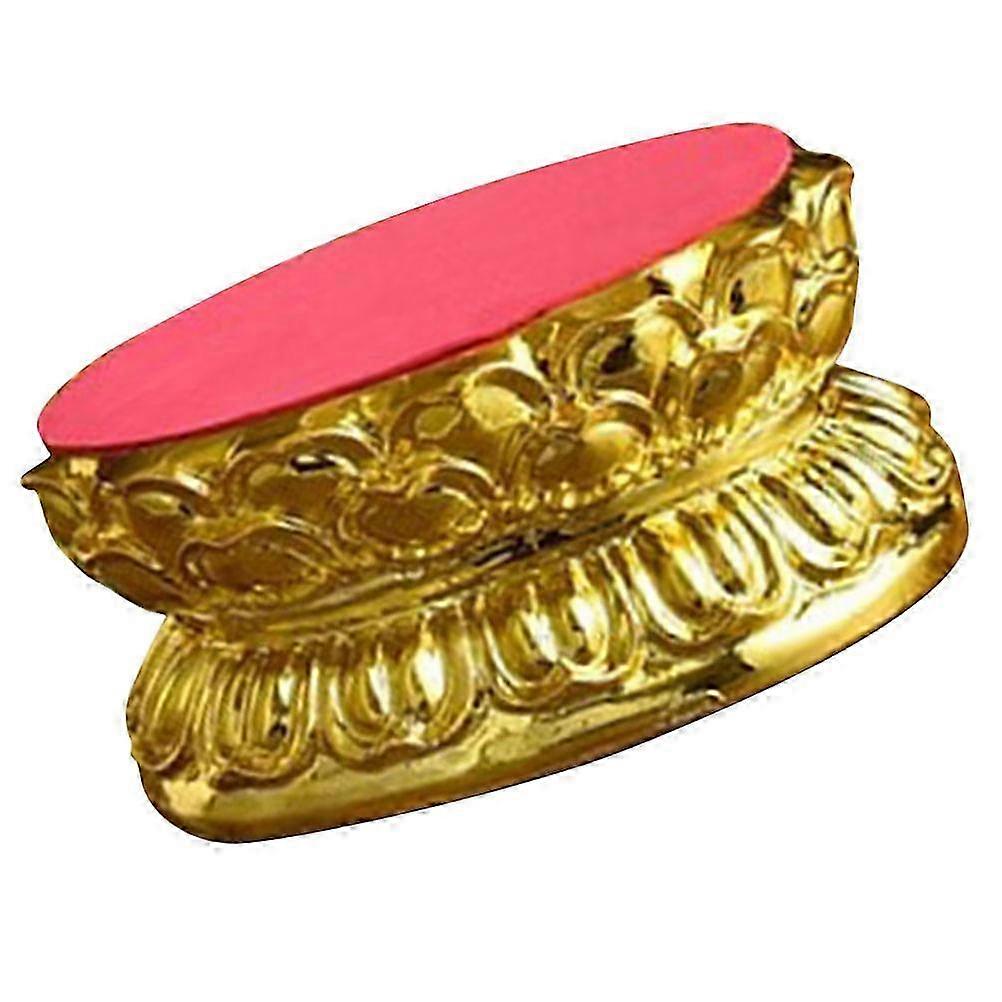 Ceramic Buddhist Statue Base Golden Color compatible with Decorative Use