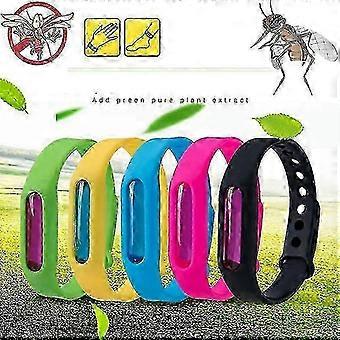 Set van 5 siliconen muggenwerende armbanden - veilig voor kinderen en volwassenen