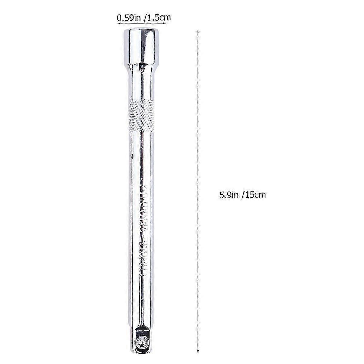 Extension Bar Hand Tool for Connecting 4Pcs Ratchet Socket Extender Set Silver
