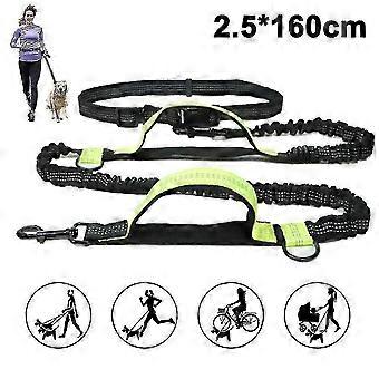 Jogging Dog Leash, Upgrade Hands-free Dog Leash With Two Bungees N