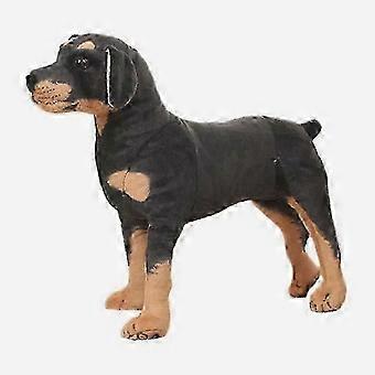(27x25cm)Lifelike Dog Plush Toy Fluffy Stuffed Animals Rottweiler Soft Doll Real-life Big Size Dog Home Decor Kids Toy BirthdayGift,New 2026 XY