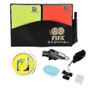 Sports de plein air Football Sifflet d’arbitre avec stylo à pièces Cartons rouges et jaunes