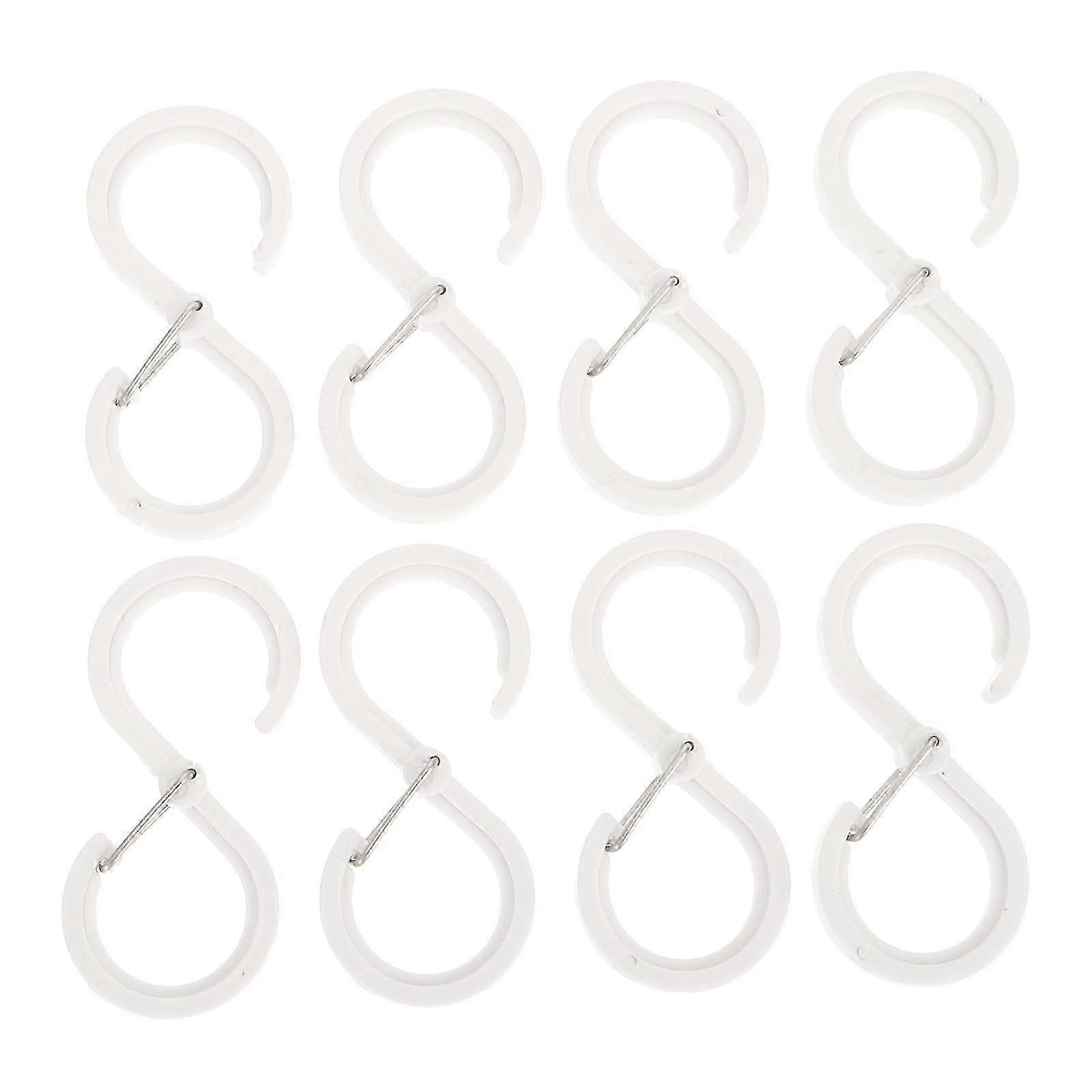 8 Pcs Coat Hooks S-shaped Metal S Hanging Hooks Kitchenware Hooks