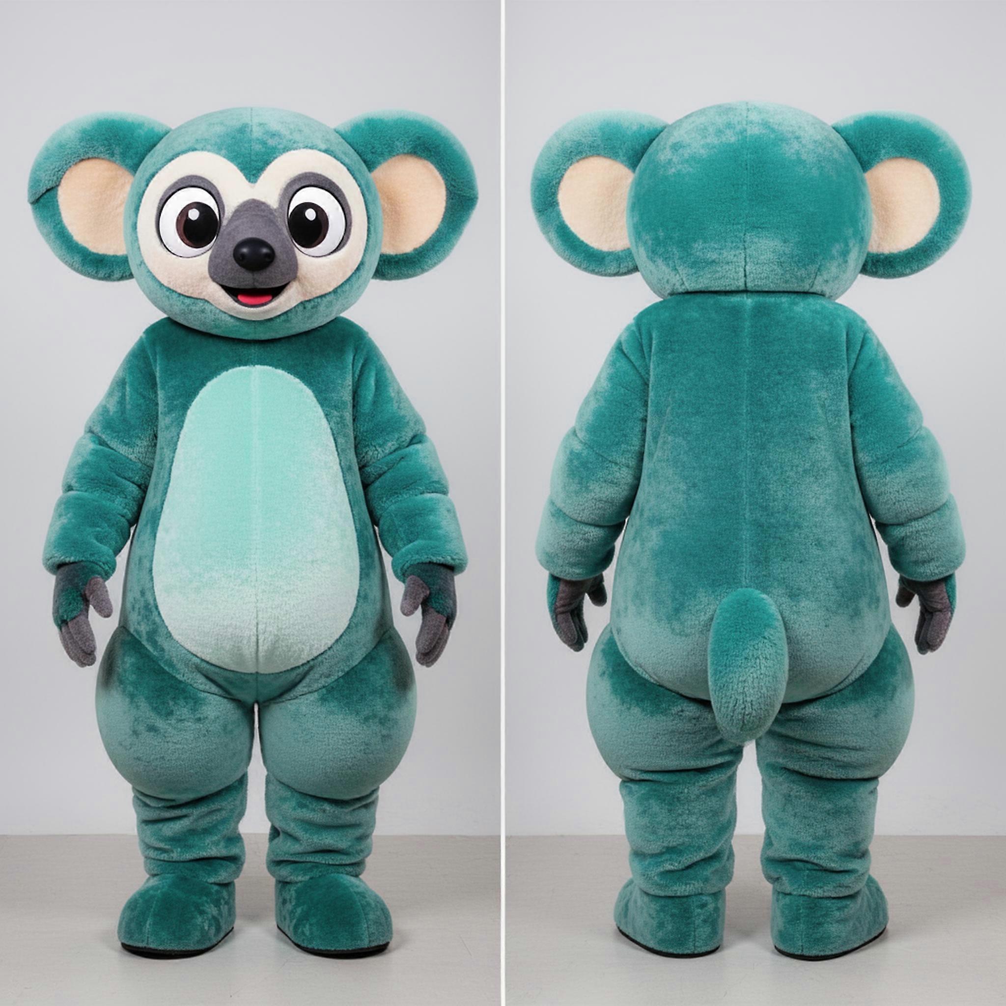MASTICOT Teal Plush Ayeaye Mascot