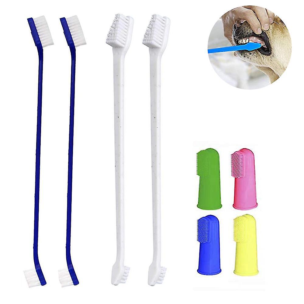 Pet Dog Soft Toothbrush With Finger Toothbrush Kit