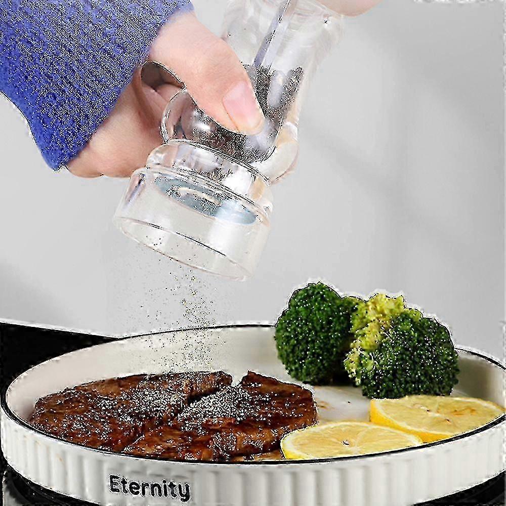 Clear Acrylic Adjustable Pepper Salt Mill Set