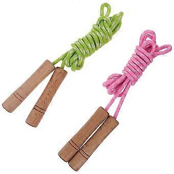 PVC-Springseile, verstellbare Länge, Fitness-Trainingsseil für Jugendliche und Erwachsene, Fitnessstudio, Zuhause und Outdoor, 2 Stück
