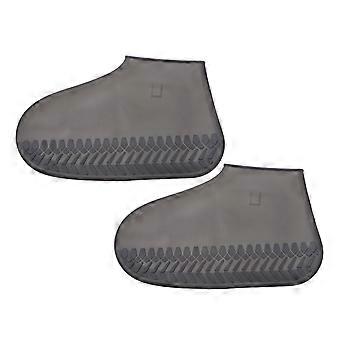 Black Outdoor Shoe Protector for Rain and Dust with Anti-Slip 3Pairs