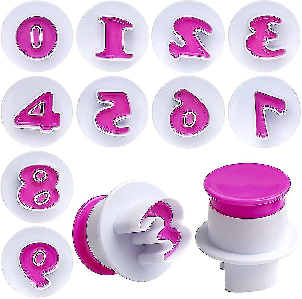 10 Pieces Number Cookie Cutter Set Fondant Icing Cake Decorating Cutte