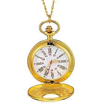 Vintage Pocket Watch with Roman Numeral for Watching Time 5Pcs Pack