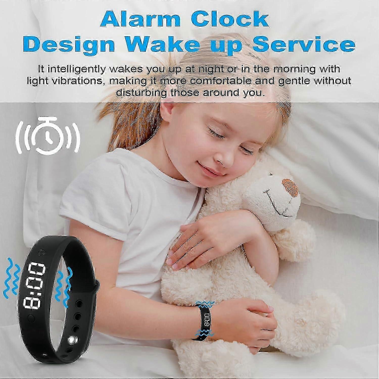 Silent Vibration Alert Watch with Countdown Timer and Waterproof Reminder Function for Personal Use