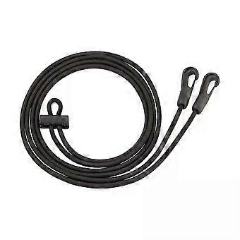 3M Horse Black Neck Stretcher Elastic Horse Rein Strap Rope Adjustable Leading with Plastic Buckles Horse Equestrian Supplies