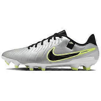 Nike Tiempo Legend 10 - Synteettiset nahkaiset jalkapallokengät, unisex, hopeanmusta, DV4337-001